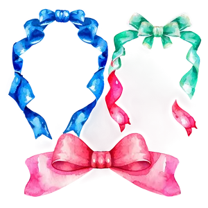 Watercolor Bow Png Mps41 PNG image