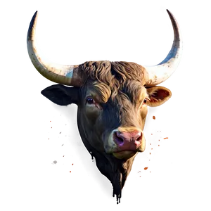 Watercolor Bull Head PNG 38 PNG