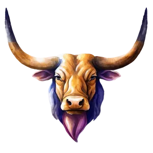 Watercolor Bull Head PNG Qqh67 PNG