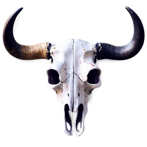 Watercolor Bull Skull PNG Ehp