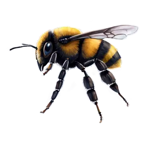 Watercolor Bumblebee Art PNG Hft98 PNG