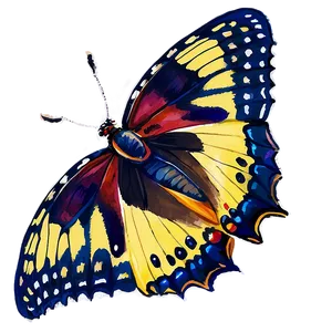 Watercolor Butterfly Image Png Eju76 PNG image