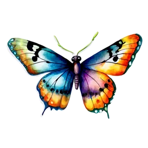 Watercolor Butterfly Sticker Png Gba88 PNG image