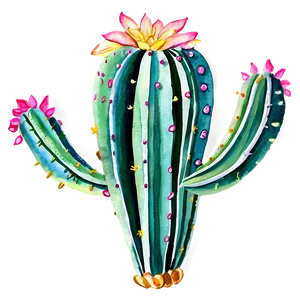 Watercolor Cactus Png 15 PNG image