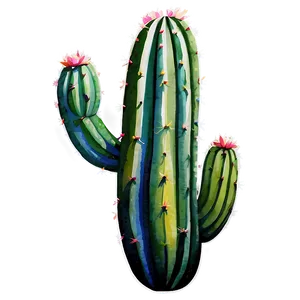 Watercolor Cactus Png 3 PNG image