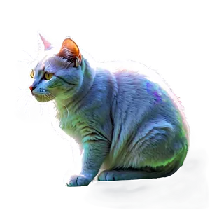Watercolor Cat Filter PNG 06282024