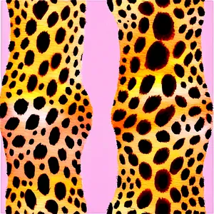 Watercolor Cheetah Print Art PNG 4
