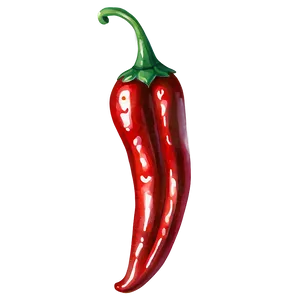 Watercolor Chili Pepper PNG 64