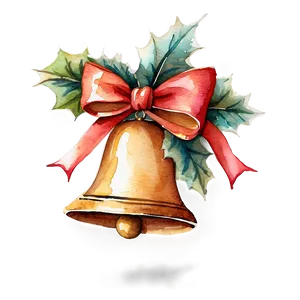 Watercolor Christmas Bells PNG Wtq PNG