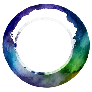 Watercolor Circle Frame Png Qni PNG image