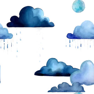 Watercolor Clouds PNG Nxr