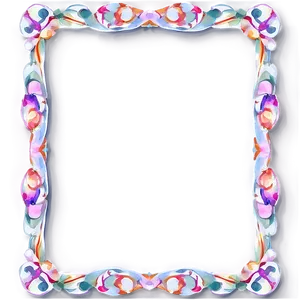 Watercolor Decorative Frame PNG Kag