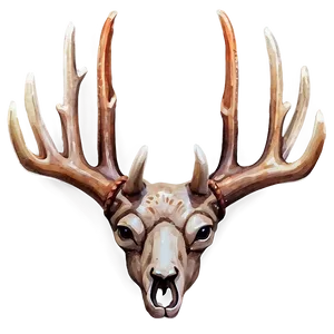 Watercolor Deer Antler PNG Tjq