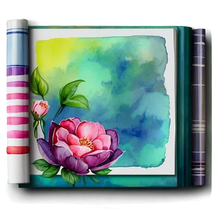Watercolor Digital Paper PNG 05032024