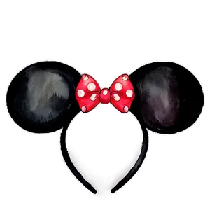 Watercolor Disney Ears PNG Imu74 PNG