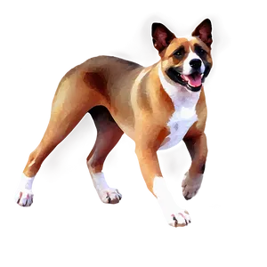 Watercolor Dog Transparent PNG 05262024