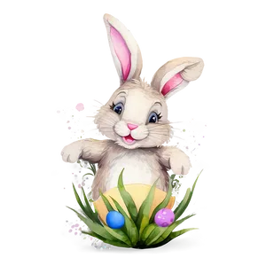 Watercolor Easter Bunny Png Bim PNG image