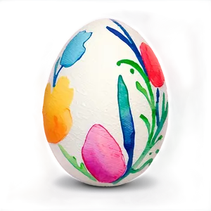 Watercolor Easter Egg PNG 62