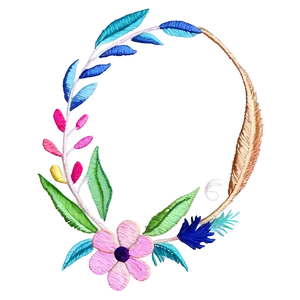 Watercolor Embroidery Design PNG 50 PNG
