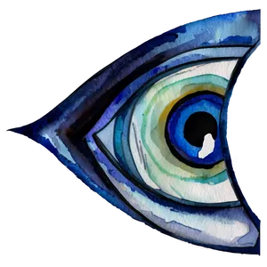 Watercolor Evil Eye PNG Hav4