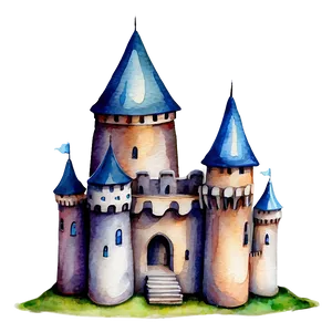 Watercolor Fairy Tale Castles Png 40 PNG image