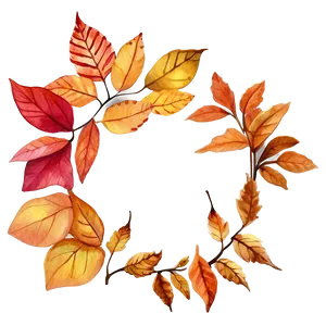 Watercolor Fall Leaves Png Xbn75 PNG image