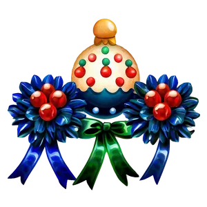 Watercolor Festive Decorations PNG Smi5