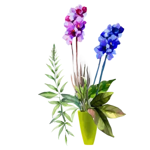 Watercolor Floral Arrangement Png 06272024 PNG image