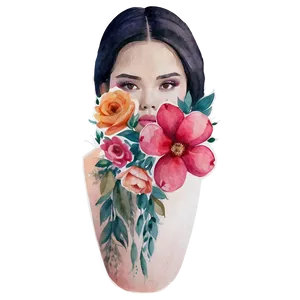 Watercolor Floral Beauty PNG Wee7