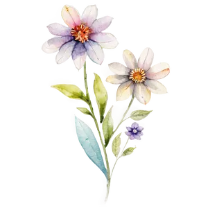 Watercolor Floral Bliss PNG 38 PNG