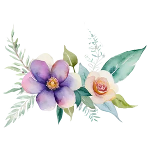 Watercolor Floral Bliss PNG Lvc PNG
