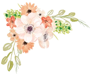 Watercolor Floral Bouquet.png PNG image