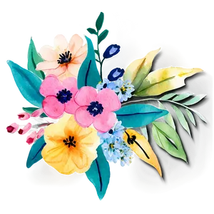 Watercolor Floral Bouquets Png 05252024 PNG image