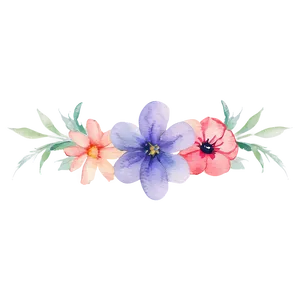 Watercolor Floral Dream PNG Hkg