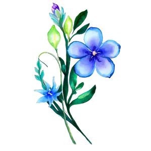 Watercolor Floral Fantasy PNG Gud13 PNG