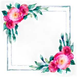 Watercolor Floral Frames Png 05252024 PNG image