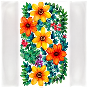 Watercolor Floral Pattern PNG 57 PNG