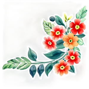 Watercolor Floral Pattern PNG 84