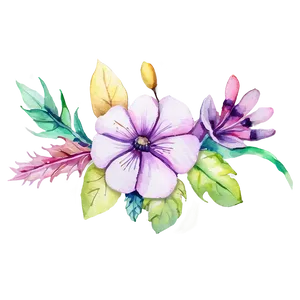 Watercolor Flower Fantasy PNG 83