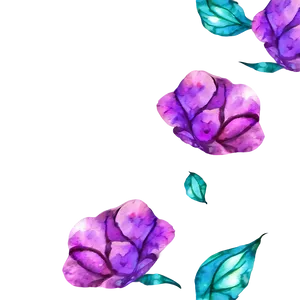 Watercolor Flower Outline Png Nmt7 PNG image