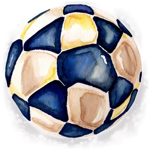 Watercolor Football Ball Png Laj PNG image