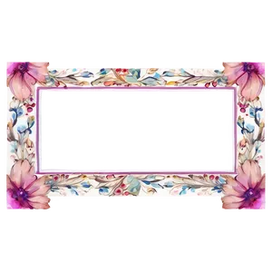 Watercolor Frame Border Png 06262024 PNG image