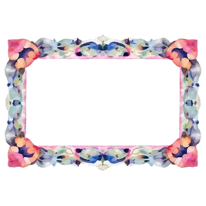 Watercolor Frame PNG Eqy