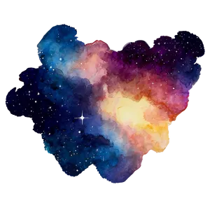 Watercolor Galaxy Sky Png Ynx PNG image