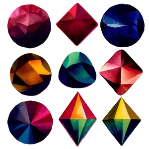Watercolor Geometric Shapes Png Dpb22 PNG image