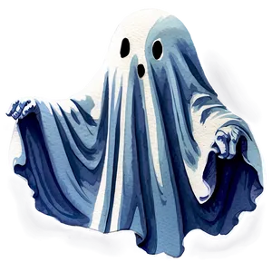 Watercolor Ghost Png 04292024 PNG image