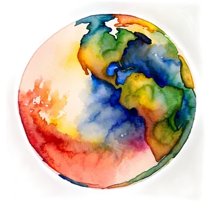 Watercolor Globe Artwork Png Oxx25 PNG image