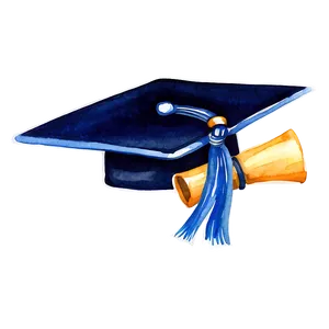 Watercolor Graduation Cap Clipart Tmm48 PNG