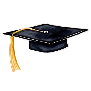 Watercolor Graduation Hat Png 80 PNG image