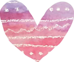 Watercolor Heart Artwork PNG image